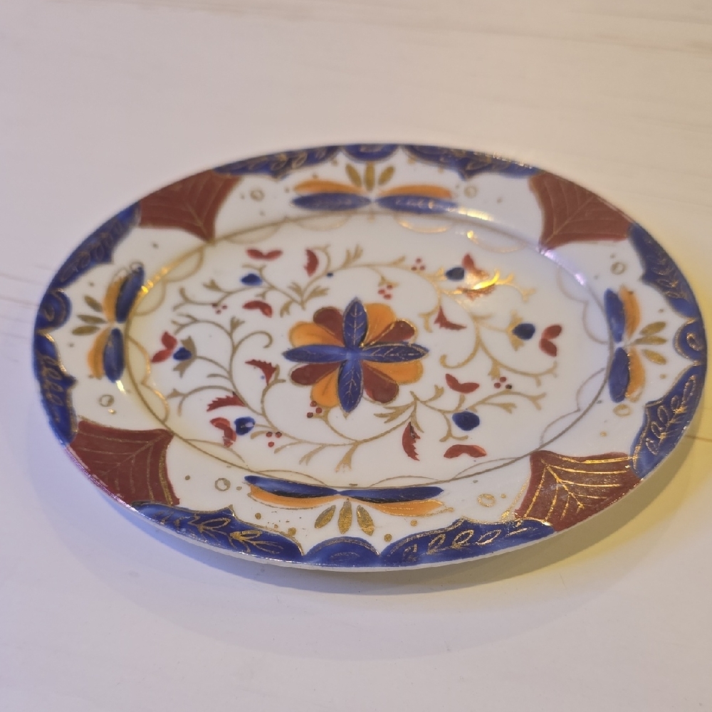 Nasco Decorative Ceramic Hand-painted Plate with Floral Design